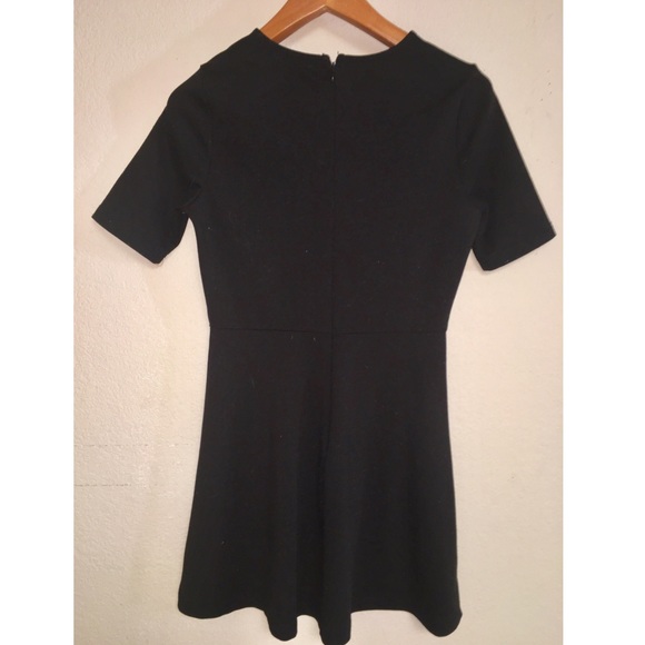 Black Forever 21 Shortsleeve Skater Dress - Picture 4 of 5